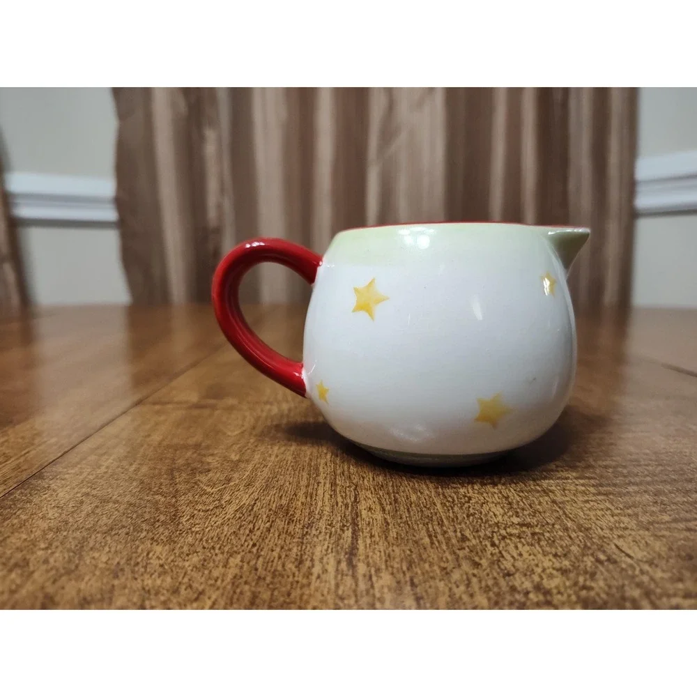 Handmade French Vanilla Christmas Tree Pitcher Candle 9 oz Holiday Decor A74